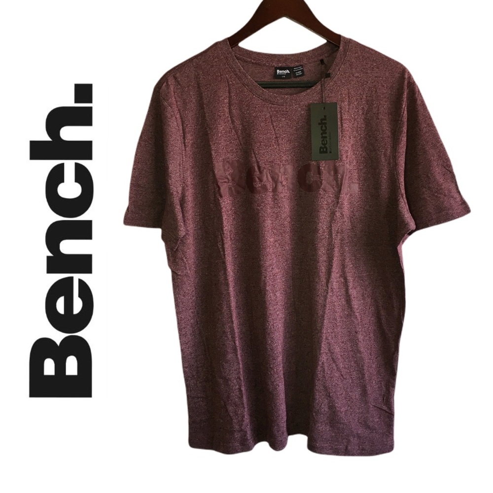 Bench Short Sleeve T Passion Burgundy Size Large Casual Charm NEW